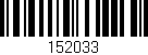 Código de barras (EAN, GTIN, SKU, ISBN): '152033'