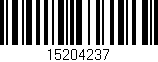 Código de barras (EAN, GTIN, SKU, ISBN): '15204237'
