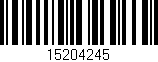 Código de barras (EAN, GTIN, SKU, ISBN): '15204245'