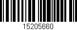 Código de barras (EAN, GTIN, SKU, ISBN): '15205660'