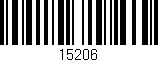 Código de barras (EAN, GTIN, SKU, ISBN): '15206'