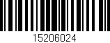 Código de barras (EAN, GTIN, SKU, ISBN): '15206024'