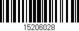 Código de barras (EAN, GTIN, SKU, ISBN): '15206028'