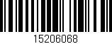Código de barras (EAN, GTIN, SKU, ISBN): '15206068'