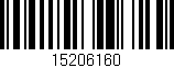 Código de barras (EAN, GTIN, SKU, ISBN): '15206160'