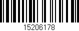 Código de barras (EAN, GTIN, SKU, ISBN): '15206178'