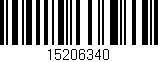 Código de barras (EAN, GTIN, SKU, ISBN): '15206340'