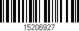 Código de barras (EAN, GTIN, SKU, ISBN): '15206927'