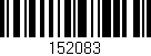 Código de barras (EAN, GTIN, SKU, ISBN): '152083'
