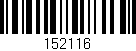 Código de barras (EAN, GTIN, SKU, ISBN): '152116'
