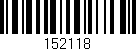 Código de barras (EAN, GTIN, SKU, ISBN): '152118'