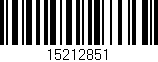 Código de barras (EAN, GTIN, SKU, ISBN): '15212851'