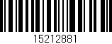 Código de barras (EAN, GTIN, SKU, ISBN): '15212881'