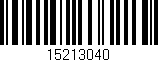Código de barras (EAN, GTIN, SKU, ISBN): '15213040'