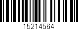 Código de barras (EAN, GTIN, SKU, ISBN): '15214564'