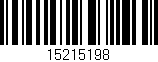 Código de barras (EAN, GTIN, SKU, ISBN): '15215198'