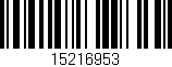 Código de barras (EAN, GTIN, SKU, ISBN): '15216953'