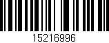 Código de barras (EAN, GTIN, SKU, ISBN): '15216996'