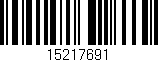 Código de barras (EAN, GTIN, SKU, ISBN): '15217691'