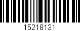 Código de barras (EAN, GTIN, SKU, ISBN): '15218131'