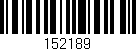 Código de barras (EAN, GTIN, SKU, ISBN): '152189'
