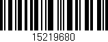 Código de barras (EAN, GTIN, SKU, ISBN): '15219680'
