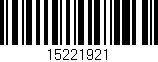 Código de barras (EAN, GTIN, SKU, ISBN): '15221921'
