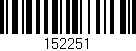 Código de barras (EAN, GTIN, SKU, ISBN): '152251'