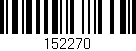 Código de barras (EAN, GTIN, SKU, ISBN): '152270'