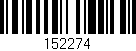 Código de barras (EAN, GTIN, SKU, ISBN): '152274'