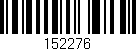 Código de barras (EAN, GTIN, SKU, ISBN): '152276'