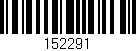 Código de barras (EAN, GTIN, SKU, ISBN): '152291'
