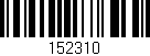 Código de barras (EAN, GTIN, SKU, ISBN): '152310'