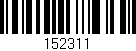 Código de barras (EAN, GTIN, SKU, ISBN): '152311'