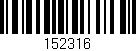 Código de barras (EAN, GTIN, SKU, ISBN): '152316'