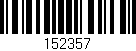 Código de barras (EAN, GTIN, SKU, ISBN): '152357'