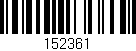 Código de barras (EAN, GTIN, SKU, ISBN): '152361'