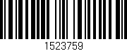 Código de barras (EAN, GTIN, SKU, ISBN): '1523759'