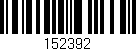 Código de barras (EAN, GTIN, SKU, ISBN): '152392'
