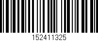 Código de barras (EAN, GTIN, SKU, ISBN): '152411325'