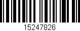 Código de barras (EAN, GTIN, SKU, ISBN): '15247826'