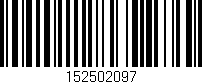 Código de barras (EAN, GTIN, SKU, ISBN): '152502097'