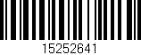 Código de barras (EAN, GTIN, SKU, ISBN): '15252641'