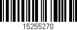 Código de barras (EAN, GTIN, SKU, ISBN): '15255270'