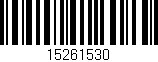 Código de barras (EAN, GTIN, SKU, ISBN): '15261530'