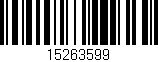 Código de barras (EAN, GTIN, SKU, ISBN): '15263599'