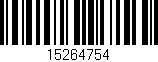 Código de barras (EAN, GTIN, SKU, ISBN): '15264754'