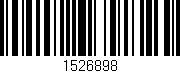 Código de barras (EAN, GTIN, SKU, ISBN): '1526898'