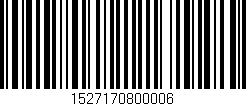 Código de barras (EAN, GTIN, SKU, ISBN): '1527170800006'