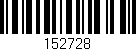 Código de barras (EAN, GTIN, SKU, ISBN): '152728'